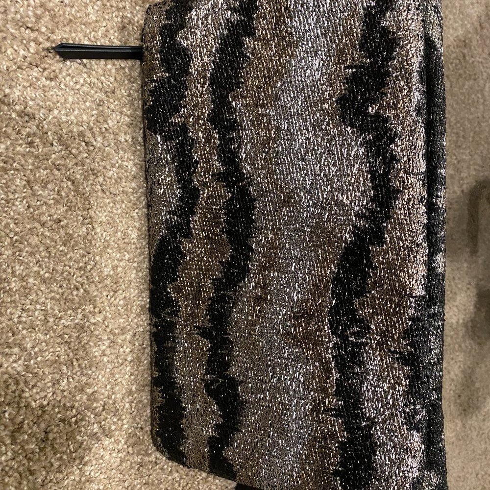 Stella and Dot Metallic Clutch